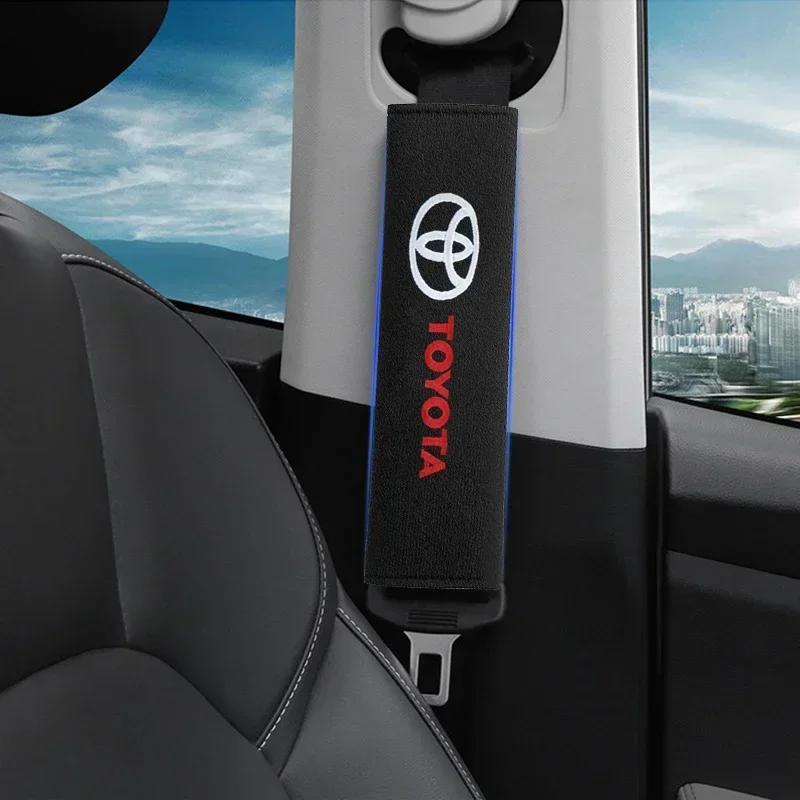 New Car Safety Belt Shoulder Cover Seat Belt Pads Accessories For Toyota Corolla Avensis Yaris Rav4 Hilux Auris Camry Prius