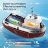 S820 RC Tugboat 1/72 Мини Лодка 2.4G Двойные Моторы Дистанционное Управление Корабль Электрическая Модель Водного Судна Игрушки Со Светодиодной Подарок Для Детей