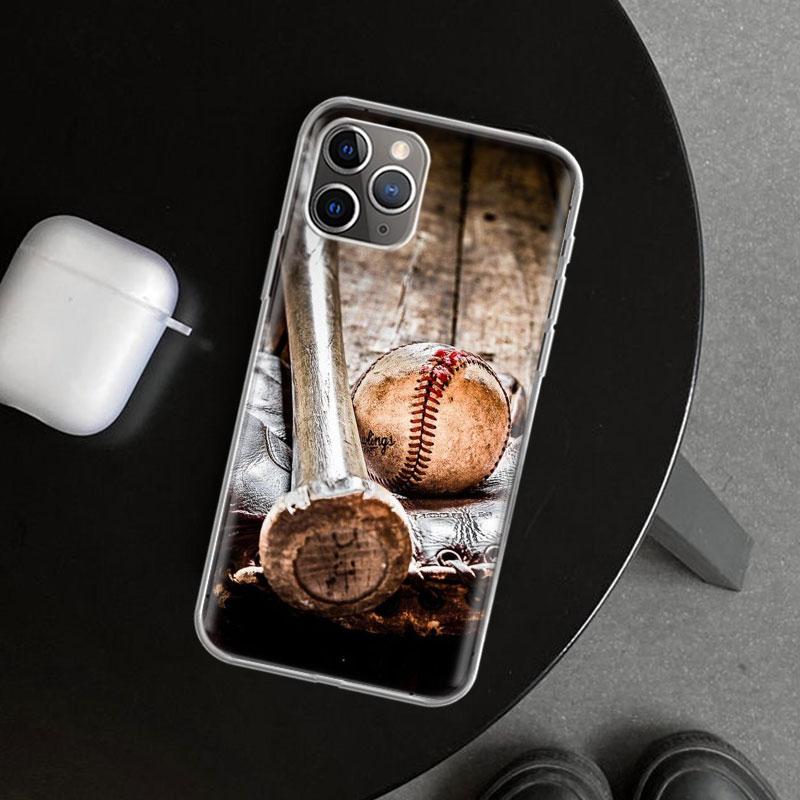 Baseball Sport Phone Case Cover for iPhone 11 12 13 Mini 14 15 Plus 16 Pro Max 17 Air 7 8 + SE Art Customized Fundas 11 12 13 Mi
