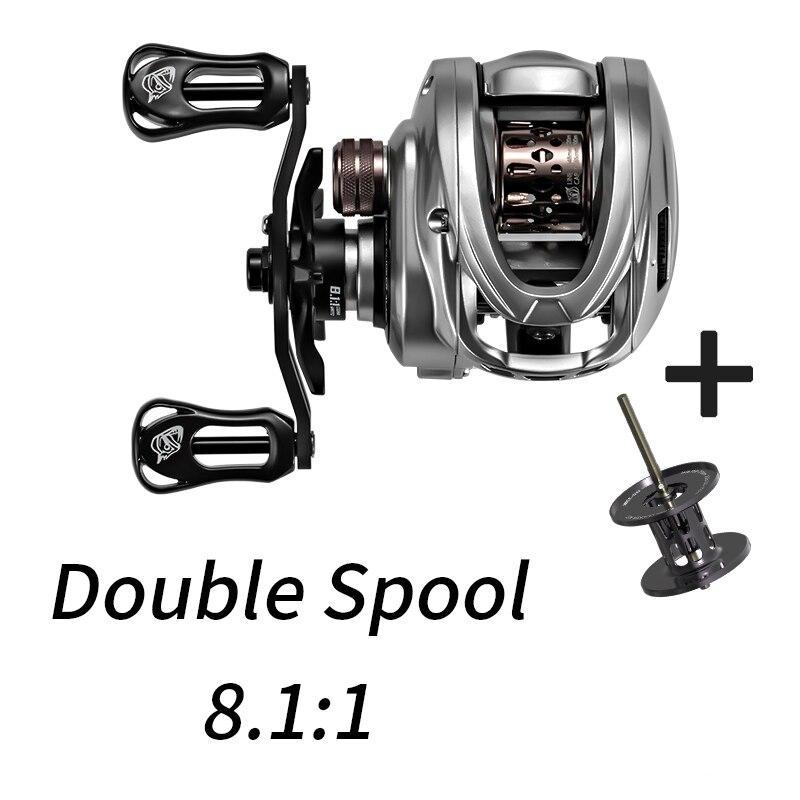 SOLOKING ACURA HICC50 136g Ultralight Baitcasting Reel BFS Fishing Reel 7.1/8.1 Gear Ratio Saltwater 10+1BB 4KG Power Baitcaster