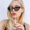Fashion Cat Eye Sunglasses Women Vintage Oversized Shades Uv400 Triangle Sun Glasses Female Goggle Eyewear