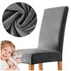Cover Velvet Chair Grey Velvet Plush Thick
