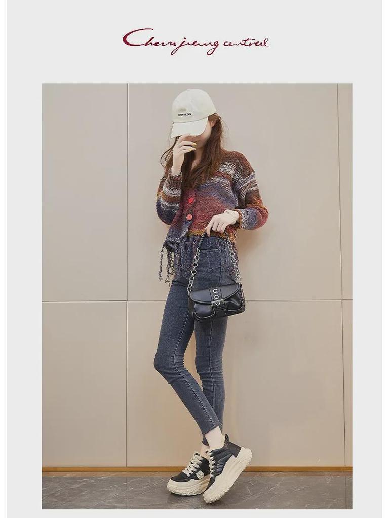 Korean Velvet High-Top Women's Dad Shoes: Winter 2024 - Warm, Thick-Soled Sports Sneakers (Style: LD602)