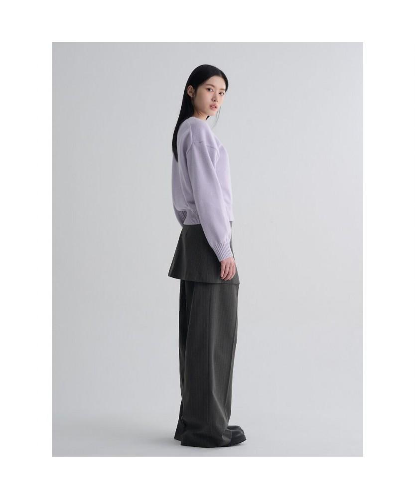 8SECONDS Shallow V-Neck Pullover Lavender