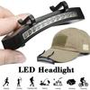 Супер яркий светодиодный налобный фонарь с клипсой для кепки, портативный 300 лм, 11 светодиодов, налобный фонарик для рыбалки на открытом воздухе, кемпинга, охоты