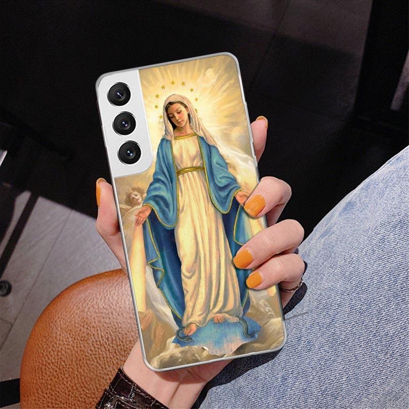 Virgin De Guadalupe Virgen Mary Phone Case For Samsung Galaxy S24 S25 Edge S26 Ultra S23 S22 S21 Plus S20 FE + Personalized Prin