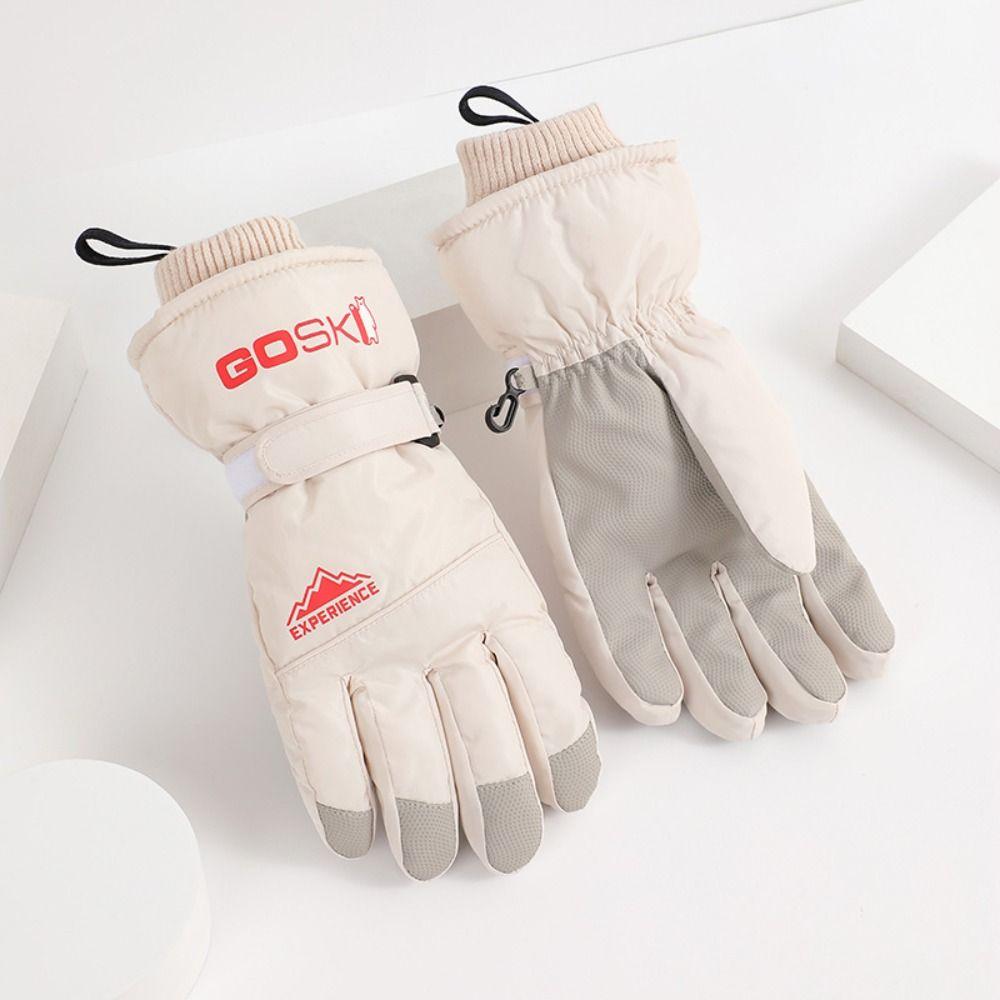 Windproof Skiing Gloves Full Finger Mittens Soft Cycling Mittens Hiking