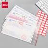 Deli Invoice-Specific Self-Sealing Bags, 26*16cm, Thickened Transparent Sealing Bags, 100 Pieces (With 80 Labels), 19250
