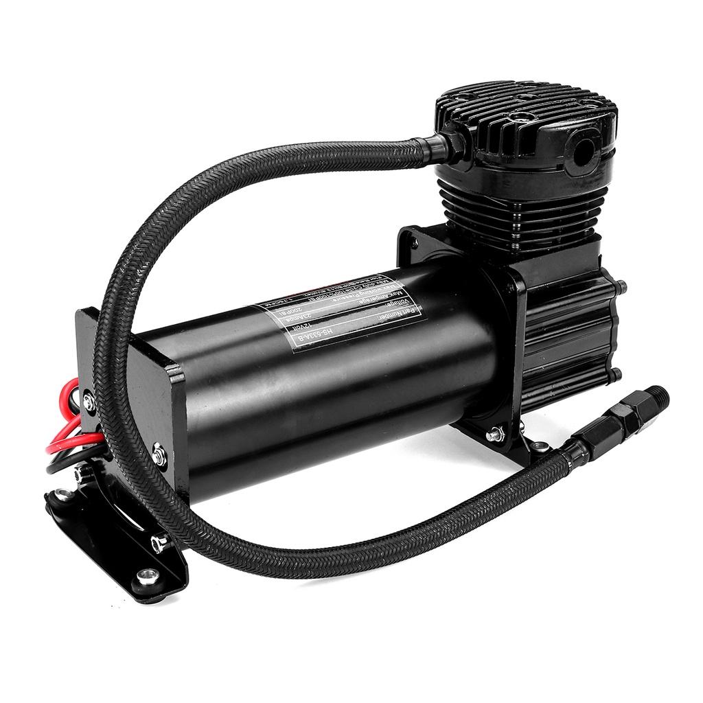 200PSI 444C 12V Макс Комплект воздушного компрессора для гудка с реле и переключателем Черный для грузовика и лодки