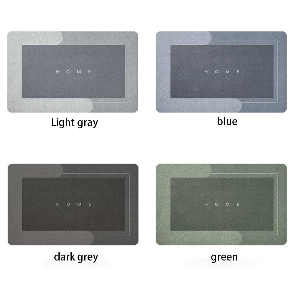 Коврик для ванной комнаты с противоскользящим эффектом, впитывающий коврик для пола, для дома, кухни, душевой комнаты, коврик для ванной, быстросохнущий, входная дверь, накладки из пеноматериала с эффектом памяти