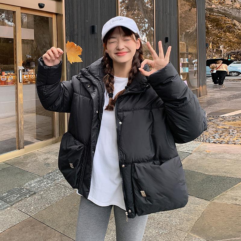 Короткий пуховик, женская свободная толстая куртка, зима 2023, новый стиль