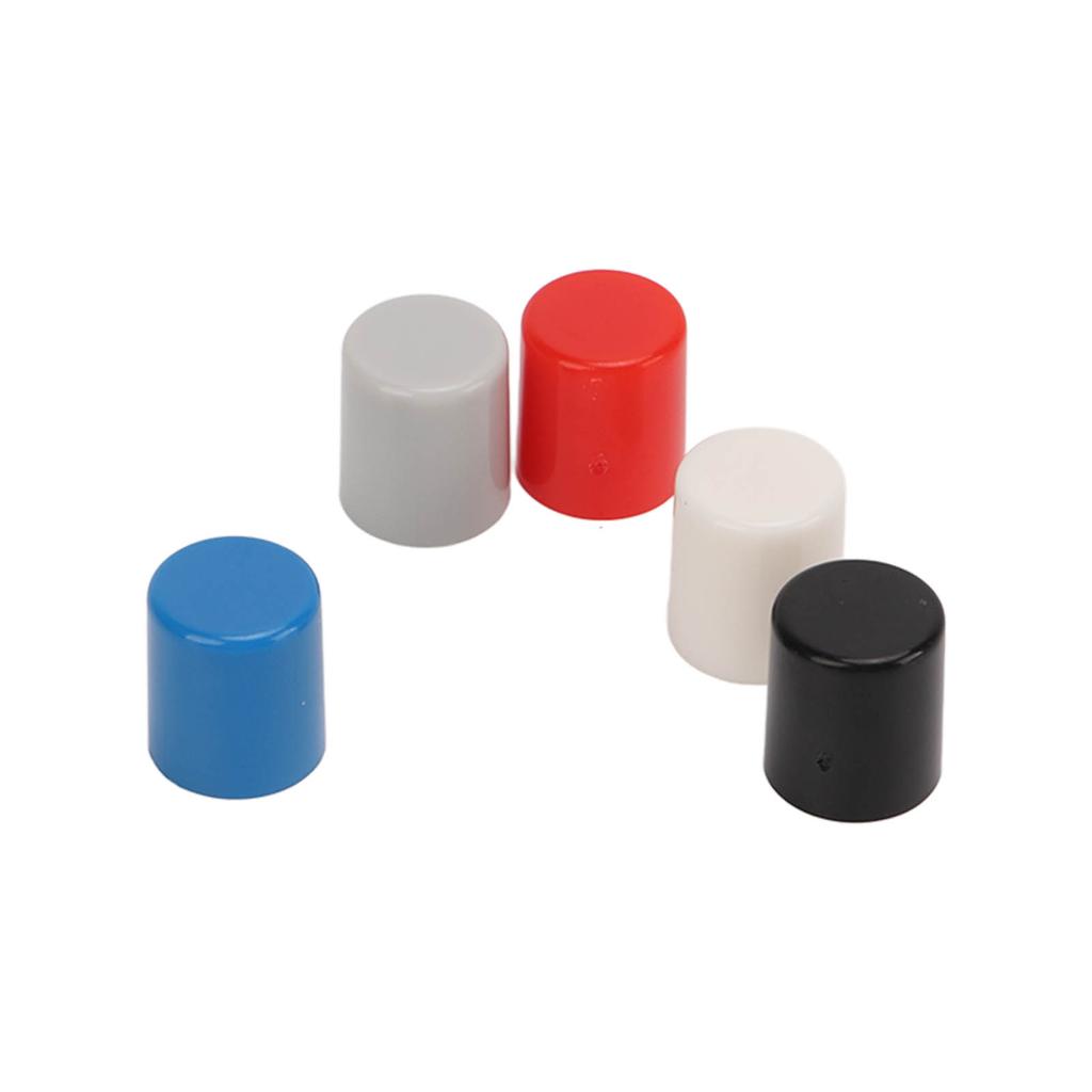 250PCS Push Button Caps ABS Plastic 6 Pin Power Self Locking Switch Caps Multiple Colors