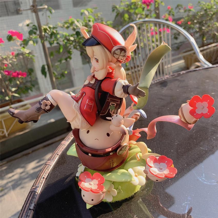 18СМ Фигурка Геншин Импакт Кли Вер Девушка Мондштадт Великолепная и искрящаяся ПВХ Модель Действия Игрушки Коллекция Куклы Подарки