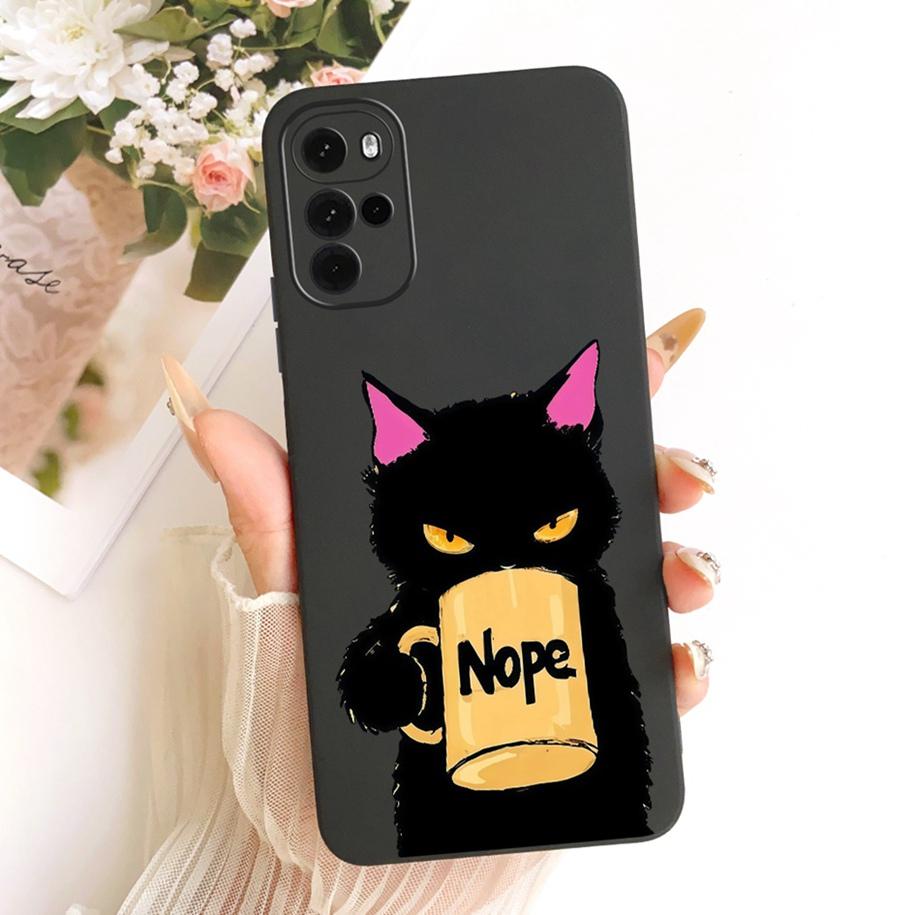 For Motorola Moto G22 G32 G42 Case XT2231-1 XT2235-2 XT2235-2 Cute Cat Butterfly Cartoon Soft Cover For Moto G62 5G MotoG42 Capa