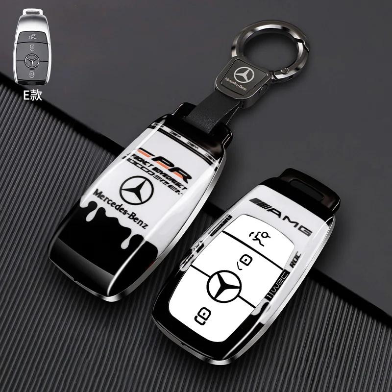 PEL5 Чехол-брелок для автомобильного ключа для Mercedes Benz A C E S G Class GLC CLE CLA GLB GLS W177 W205 W213 W222 X167 AMG Автоаксессуары