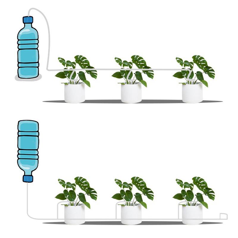 Комплект для капельного полива сада с регулирующим клапаном, устройство для полива растений в горшках, 4/7-миллиметровый шланговый полив, экономия воды, микрокапельница для теплицы