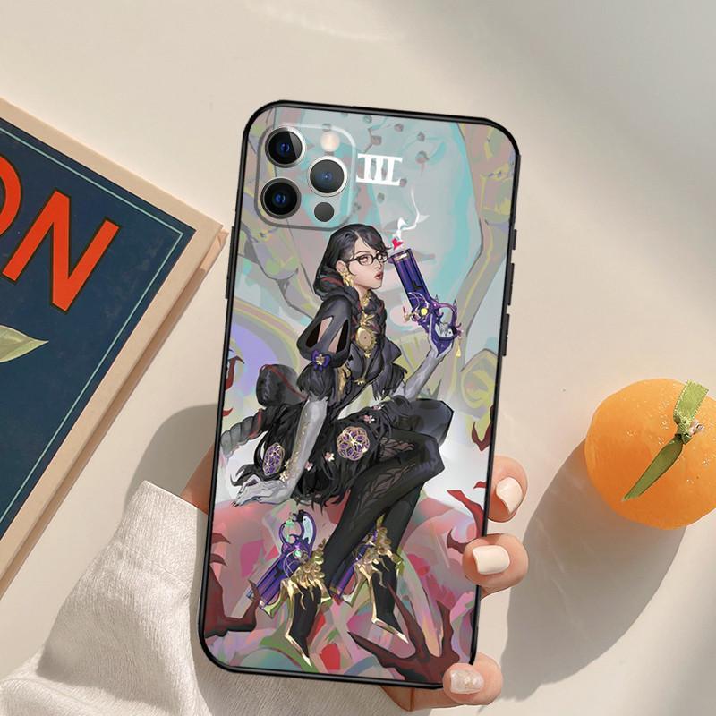 Чехол для мобильного телефона iPhone15ProMax, чехол для мобильного телефона с изображением ангела-охотника и ведьмы, окрашенный в противоударный цвет для защиты от падений.