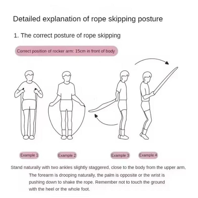 Rope Skipping Fitness Equipment Skipping Rope Sports Fitness Home Gym Outdoor Speed Training Foot Exerciser