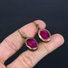 Серьги из электроформированной рубиновой меди, Ювелирные изделия из драгоценных камней ручной работы, Подарки для жены, Совершенно новые серьги