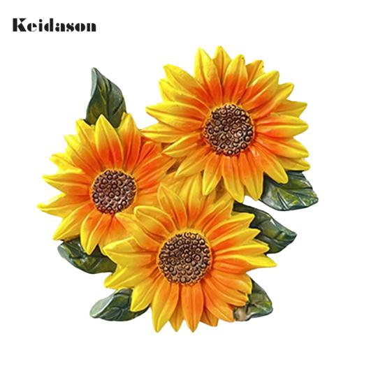 Puntos противоскользящий мультяшный магнит на холодильник в форме смолы, магнит на холодильник в форме растения