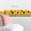 Сад Бабочка Подсолнух Наклейки на плинтус Стены Детская Комната Детский Сад Угловое Украшение