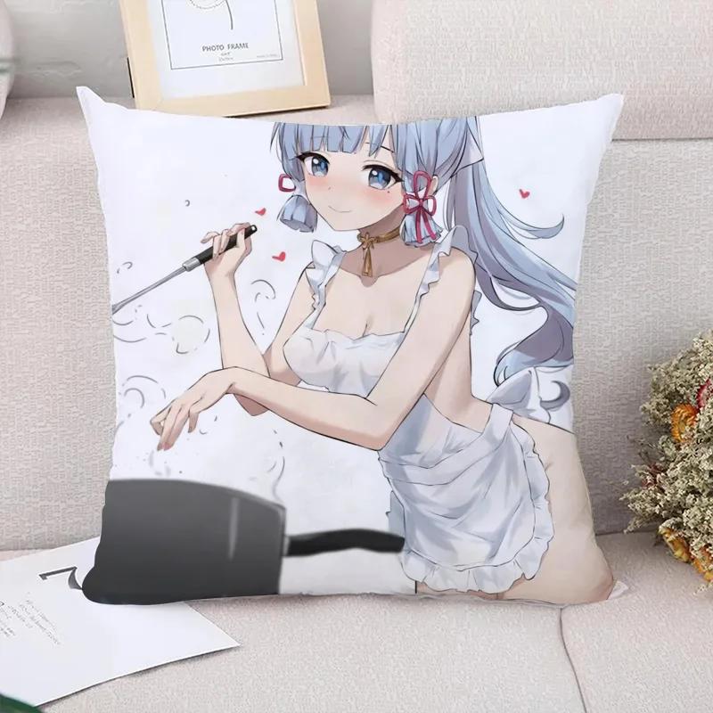 Декоративные подушки Genshin Impact для дивана, наволочки, роскошные наволочки, украшение для автомобиля, осенний декор, наволочки