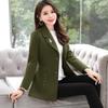 New Autumn Winter Woolen Coat Plus Size Women's Long Wool Coat Single-breasted Casual Trench Coat Abrigo De Lana Para Mujer 4XL