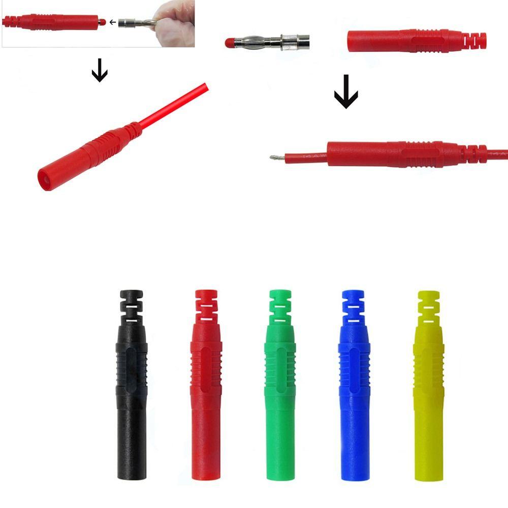 Safe DIY Electrical Connector 4mm Banana Plug Copper Banana Plug Female Socket Extension