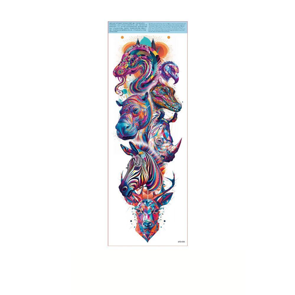 Water Transfer Decals Full Arm Tattoo Stickers Snake Butterfly Body Art Sticker Hand