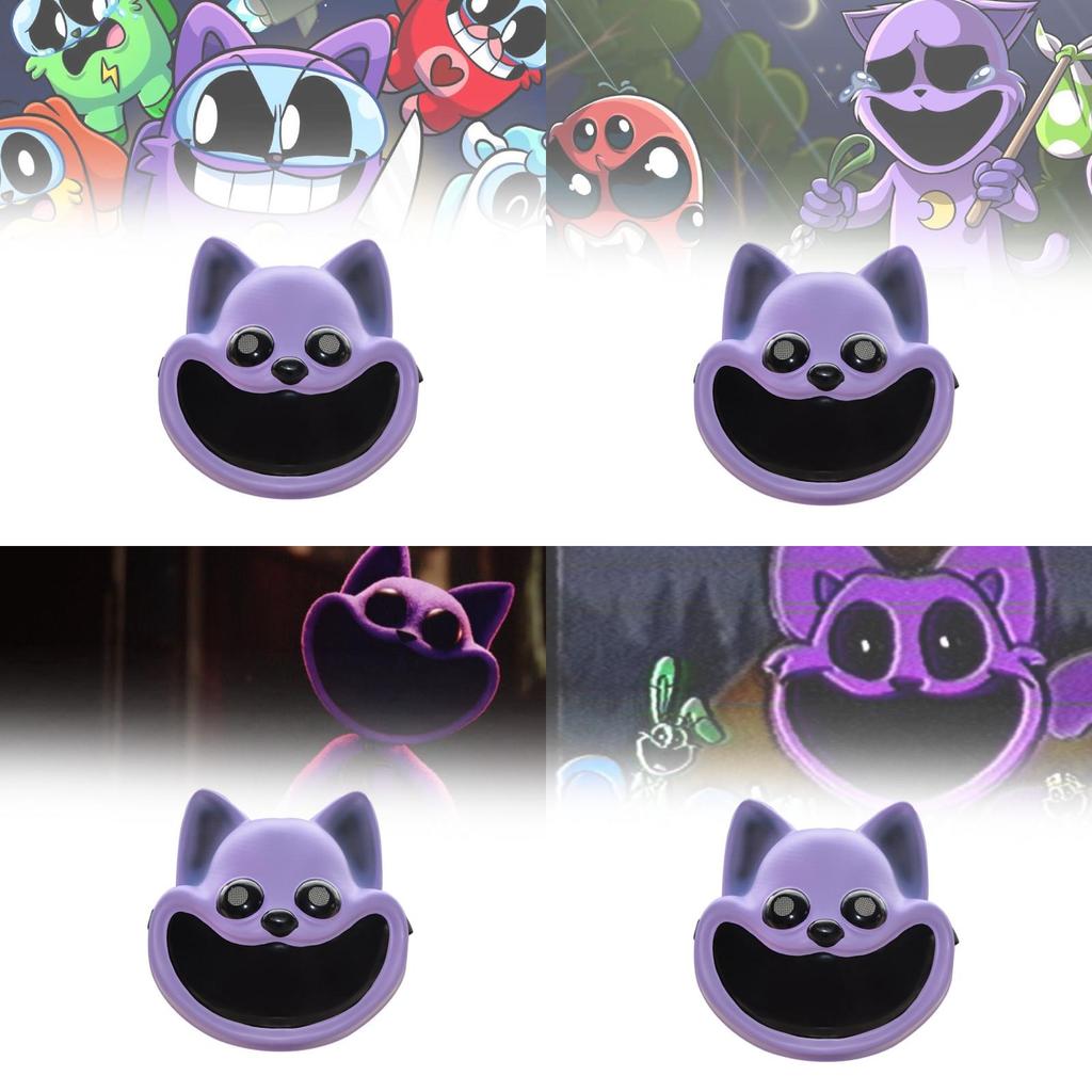 Adorable Smiling Critters Poppy Playtime Purple Catnap Mask Stuffed Animal Plush Toy