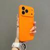 Чехол с большим окном из жидкого силикона с магнитами для iPhone 17 Air 16 15 14 13 Pro Max Для беспроводной зарядки Magsafe Матовый защитный чехол