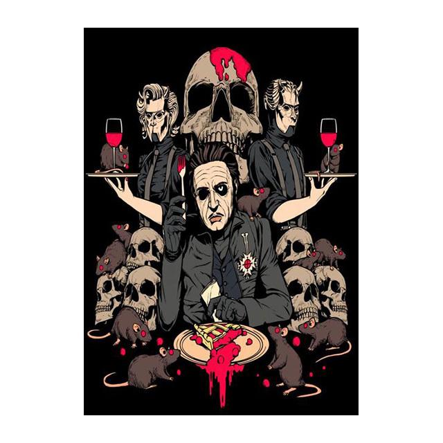 Плакаты с призраками, плакаты и принты шведских хэви-метал групп, абстрактное искусство, картина маслом в кафе-баре