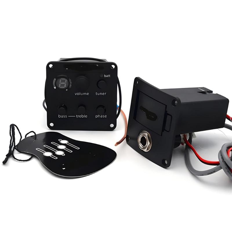 Звукосниматель для акустической гитары с тюнером Звукосниматель для гитары ISYS+ Системы предусилителя с эквалайзером Звукосниматель для фолк-гитары Коробка эквалайзера Эквалайзер Долговечный