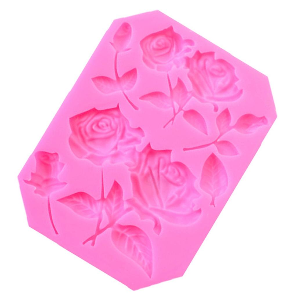 Силиконовый мир DIY розы лепестки силиконовая форма для выпечки торта украшения помадка шоколадная форма инструменты