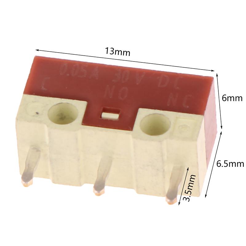 4/10 шт. бесшумный микропереключатель 20 миллионов кликов срок службы компьютерной мыши без звука микропереключатели 3 контакта