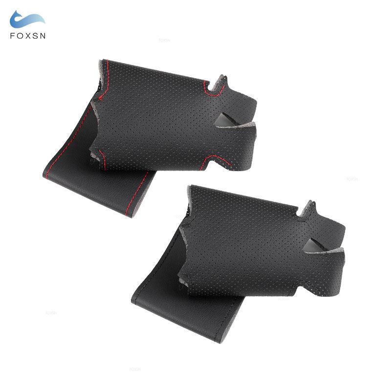 Car Accessories Interior Steering Wheel Cover Leather Trim For Honda Fit Jazz City 2014 2015 HRV HR-V 2016 Vezel 2015 - 2017