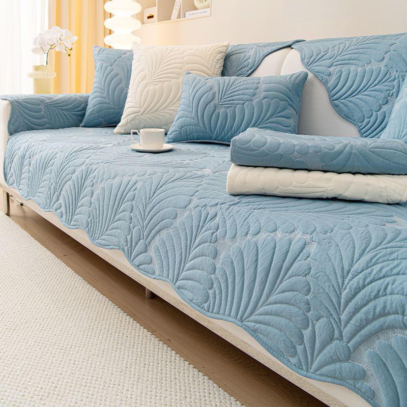 Подушка для дивана с нескользящей обивкой кремового цвета - Коллекция 2024: Стильный, Простой, Универсальный для всех сезонов, Скандинавский дизайн