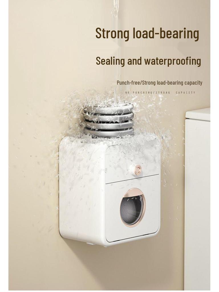 Настенный водонепроницаемый держатель для туалетной бумаги - Безударная стойка для хранения туалетной бумаги
