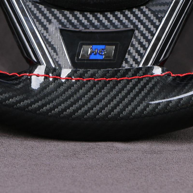 DIY Car Steering Wheel Cover Carbon Fiber Black Superfiber Leather 38cm Hand-Sewn Vehicle Wheel Wrap Comfortable Grip Anti-slip