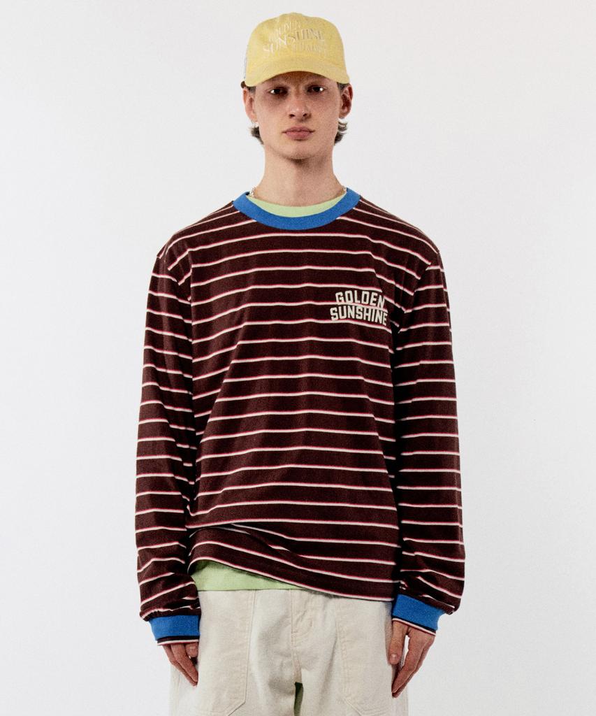 GOLDEN SUNSHINE American Long Sleeve Tee_Brown