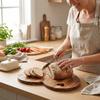 Hangable Wooden Chopping Blocks Natural Bread Plate Fruit Tray Serving Boards  Parties