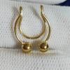 1pcs Nasal Septum Ball Stainless Steel Piercing Jewelry Body Jewelry Nose Rings