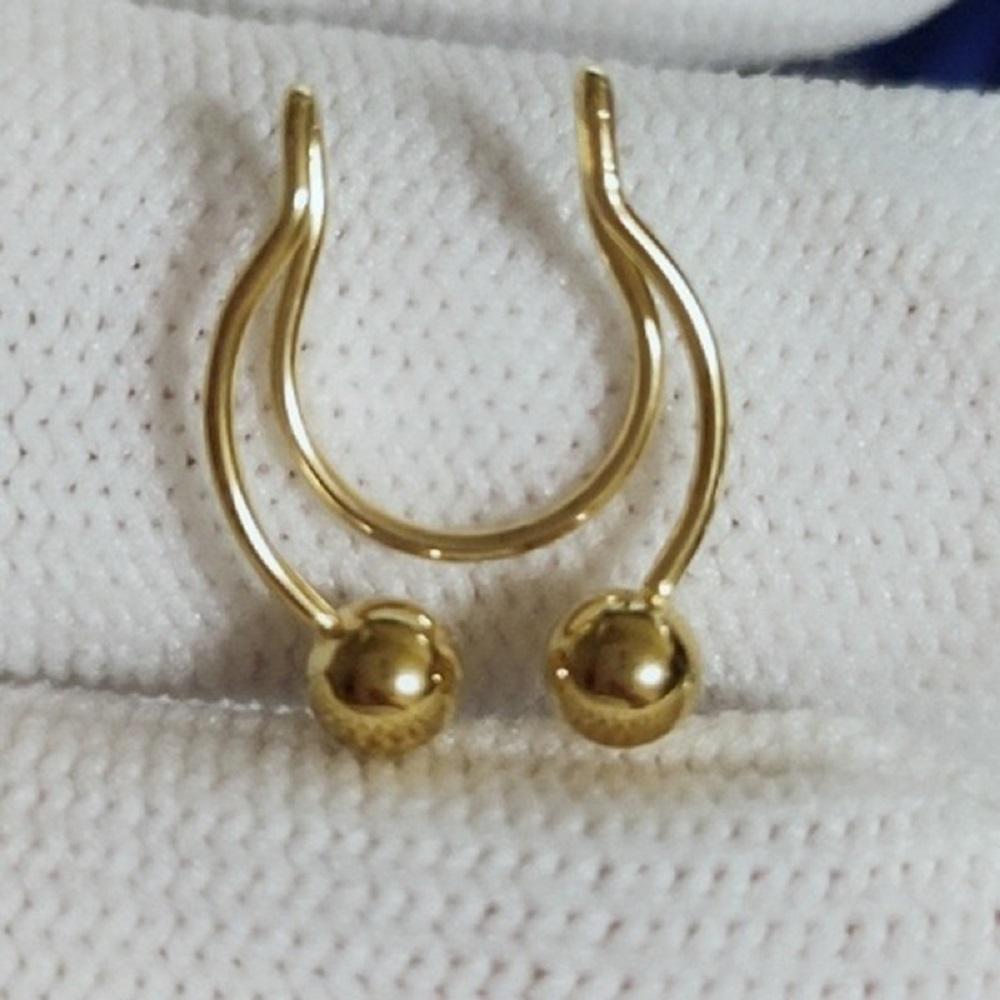 1pcs Nasal Septum Ball Stainless Steel Piercing Jewelry Body Jewelry Nose Rings