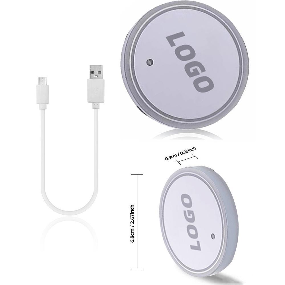 2 шт., автомобильный светодиодный подстаканник, нижний коврик для Nis0san Mitsu1bishi Maz2da Peug3eot Fo4rd V5olvo Jag6uar и т. д.