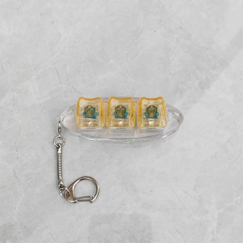 Снятие стресса Кейкап Игрушка-щипалка 3 клавиши Кнопка Кликер Игрушка Новый Кнопочный Кейкап