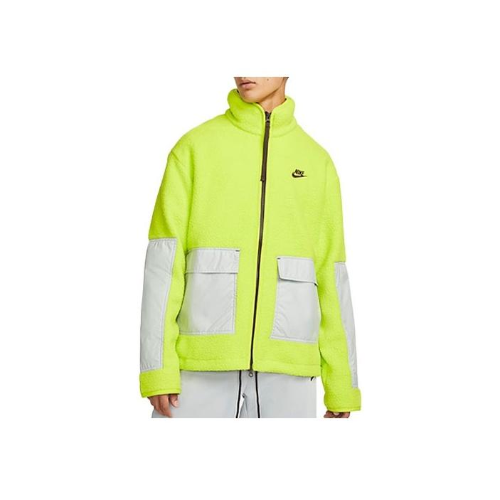 Nike Спортивная куртка на молнии Sportswear Essentials+ из флиса, цвет Volt DD5022-345