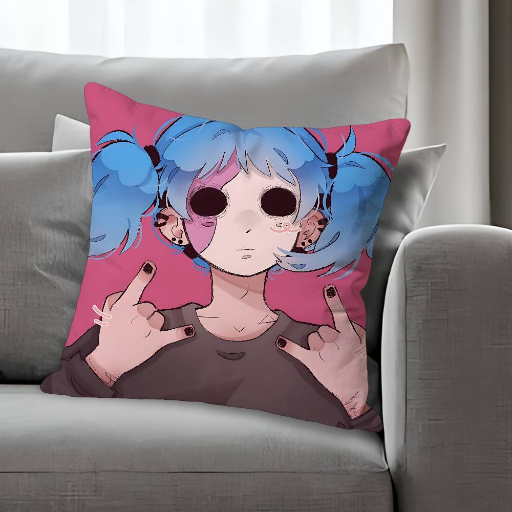 Game SSallys FFace Anime Celebrity Merchandise AllMatch Printed Pillow Case Sofa Car Office Room Decoration Protector