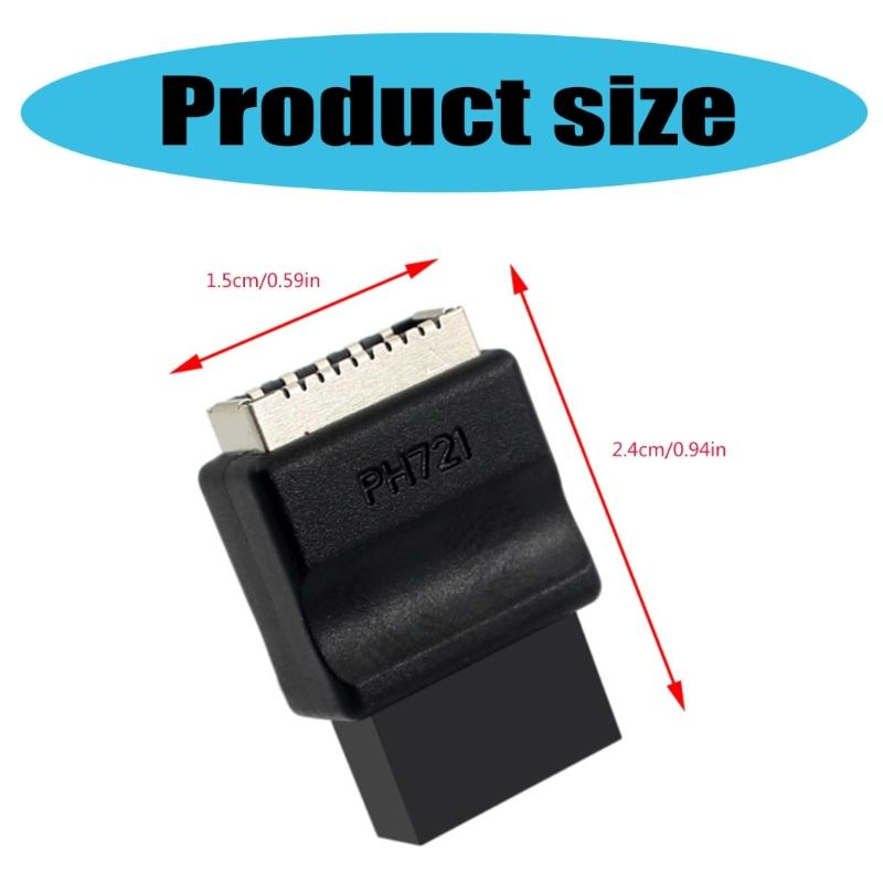 USB 2.0 9-контактный на Type Header Адаптер Разъемы передней панели Материнская плата USB 9-контактный на Type для настольной материнской платы