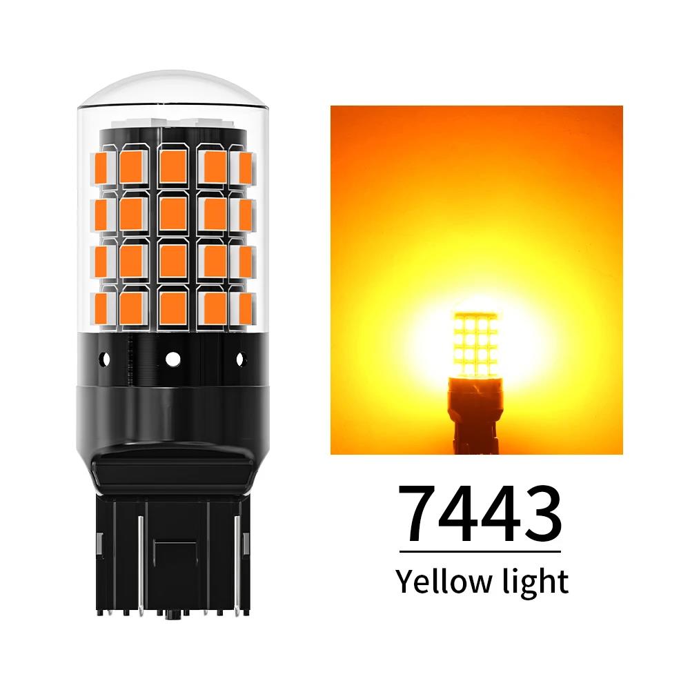 2 шт. 1156 BA15S P21W BAU15S PY21W 7443 W21/5W T20 7440 W21W WY21W 1157 P21/5W BAY15D 54 светодиодные лампы CanBus Лампа Поворотники Поворотник 2