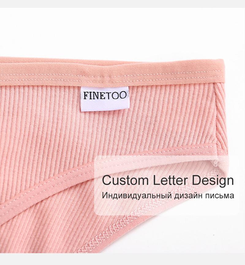 FINETOO 3 шт., женские хлопковые трусики, модные трусы с V-образной талией, сексуальные трусы для девочек, M-4XL, женское нижнее белье с низкой посадкой, женское нижнее белье
